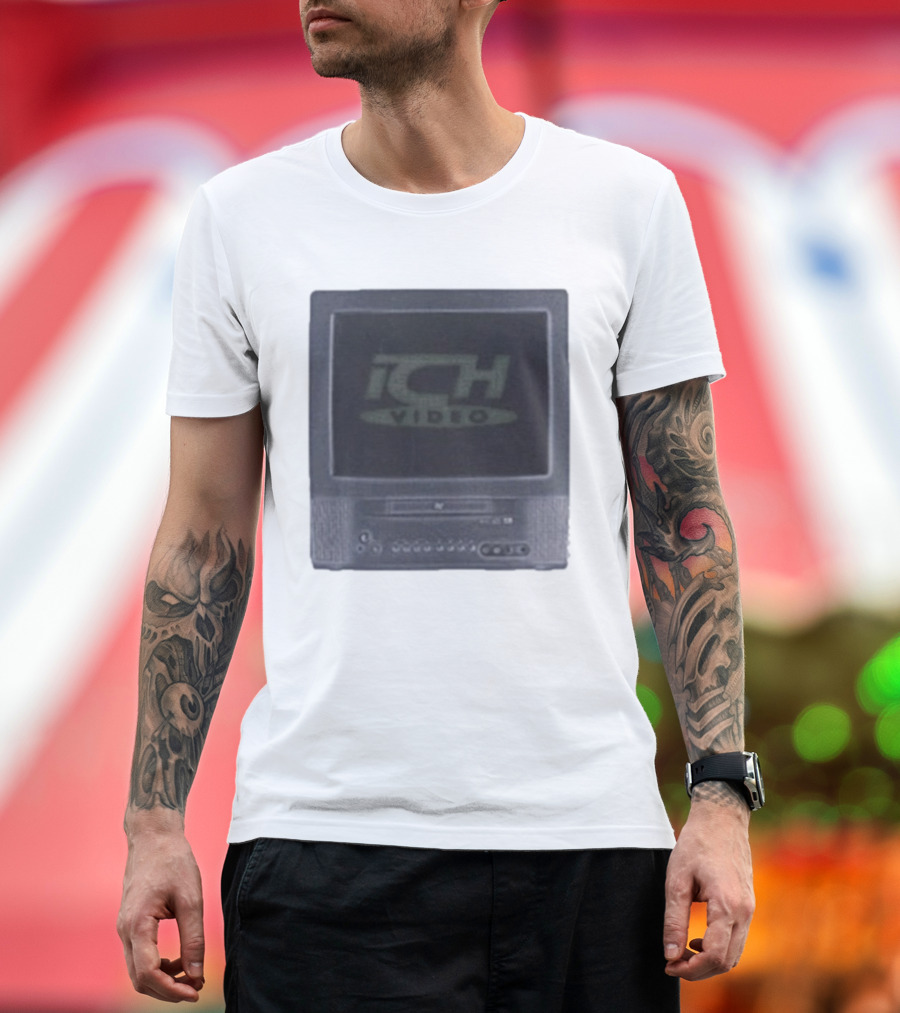 ICHpig Vintage TV Screen Iconic Design T-Shirt