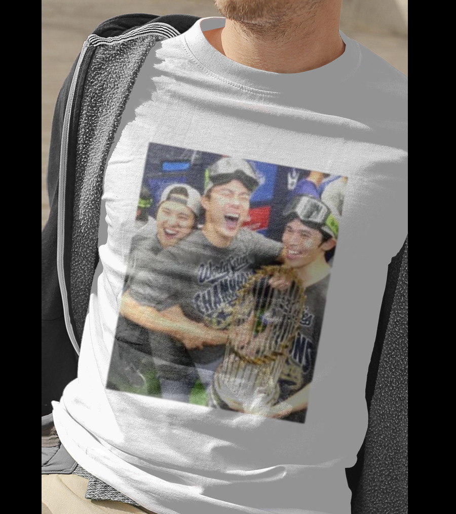 Los Angeles Dodgers World Series Champions 2025 Celebration Moment T-Shirt