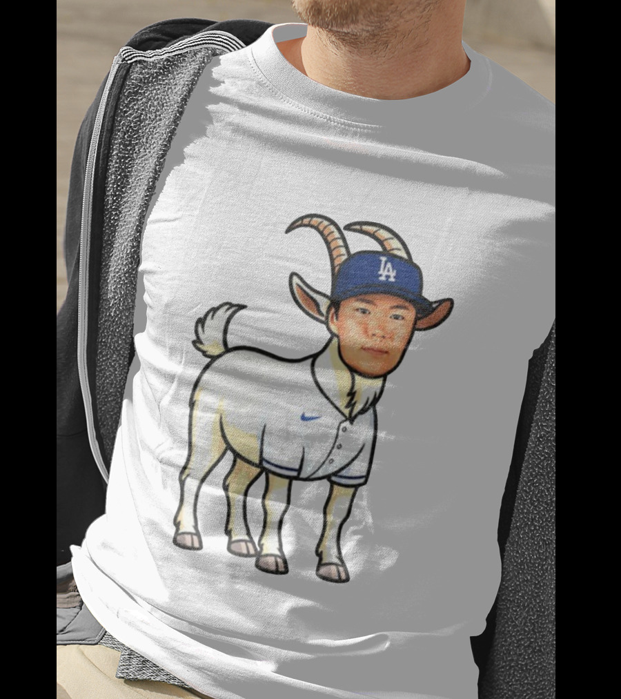 Los Angeles Dodgers Yoshinobu Yamamoto Goat MVP LA Cap T-Shirt