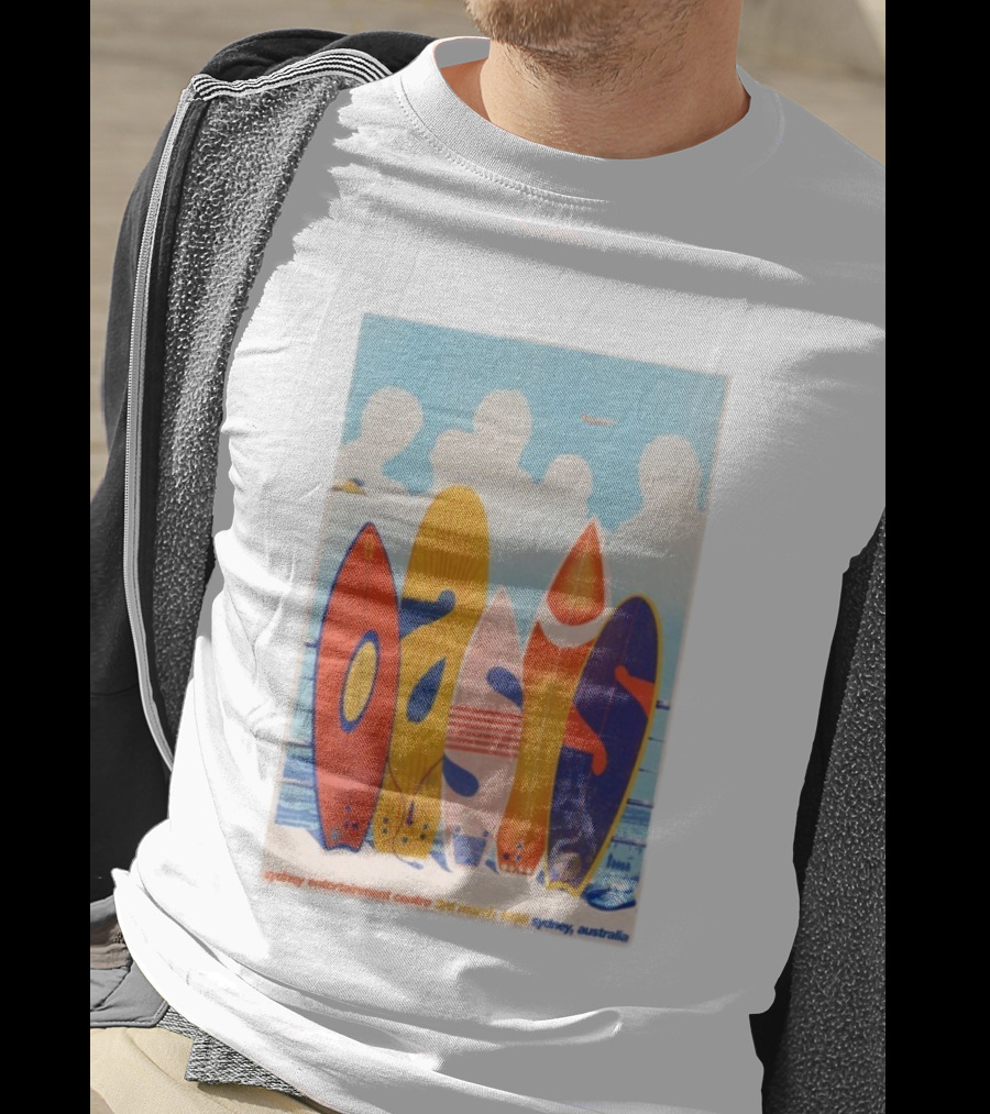 Oasis Sydney Entertainment Centre 3rd March 1998 Australia Surfboard Art T-Shirt