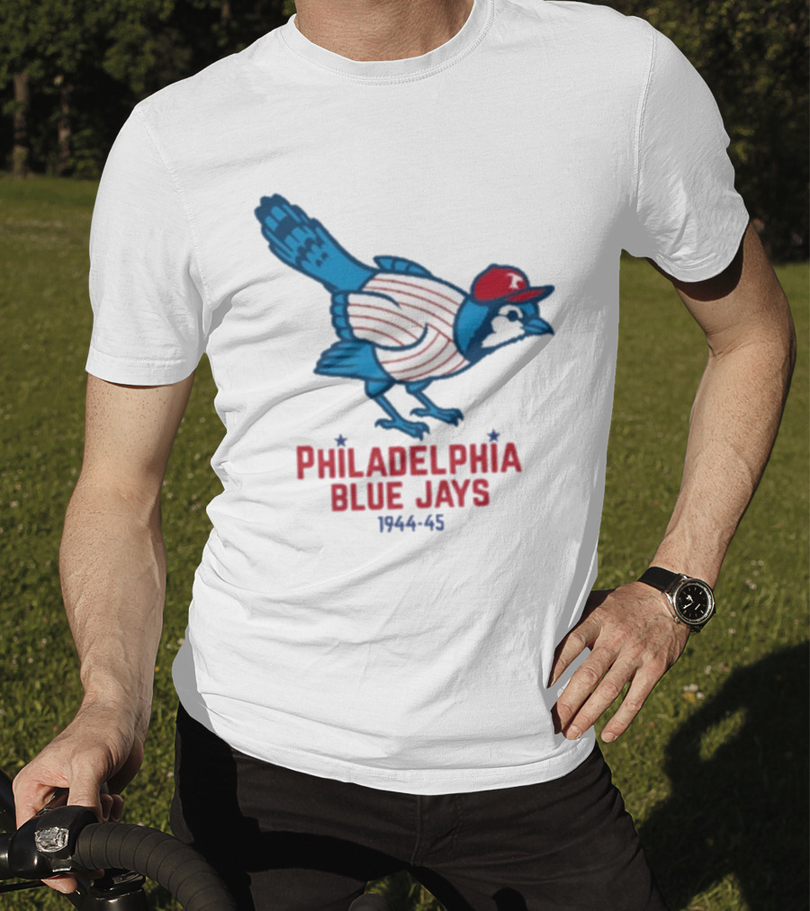 Philadelphia Blue Jays 1944-1945 Mascot Collaboration Phillies Blue Jays T-Shirt