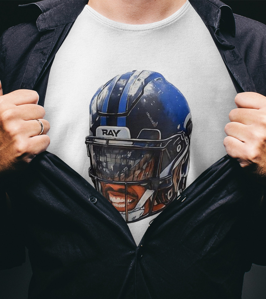 Zay Flowers Big Face Helmet Ravens Football T-Shirt