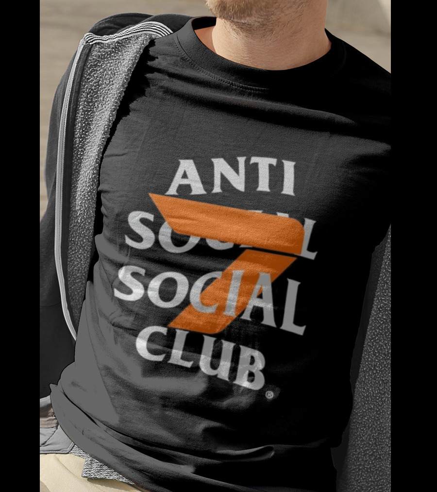 Anti Social Social Club 7 Orange Bold Style T-Shirt