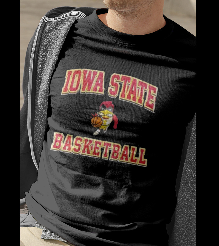 Iowa State Cyclones Basketball Cy Mascot T-Shirt