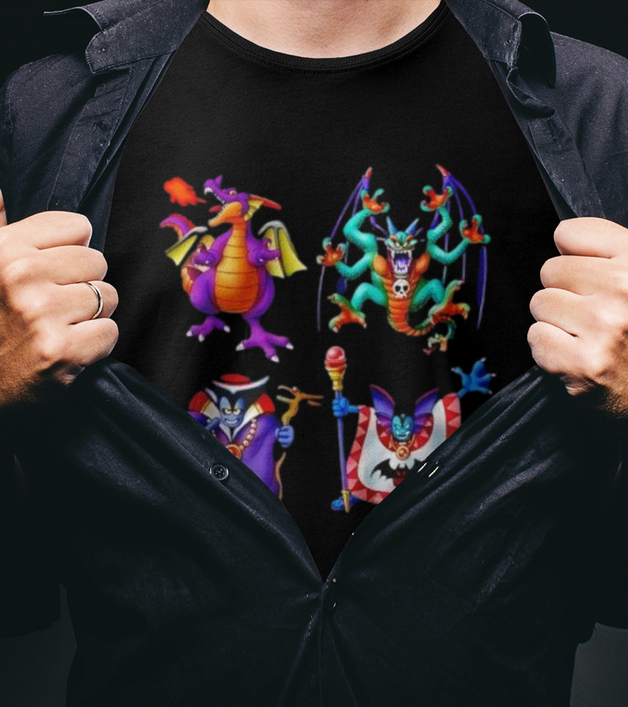 Dragon Quest I & II HD-2D Remake Iconic Boss Monsters Compilation T-Shirt