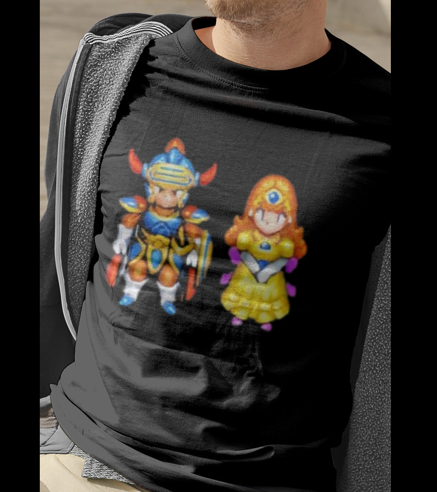 Dragon Quest I & II HD-2D Remake Hero And Princess Character Graphics T-Shirt