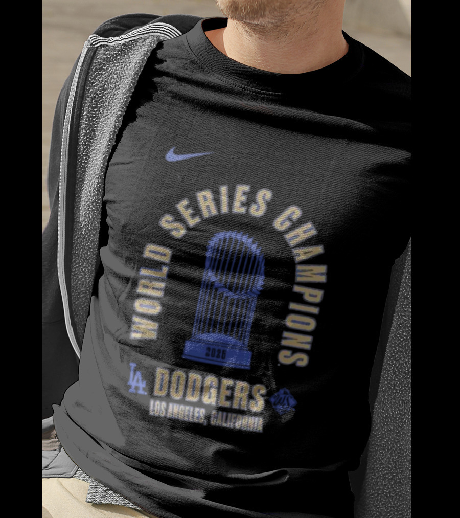 Nike Los Angeles Dodgers 2025 World Series Champions California T-Shirt