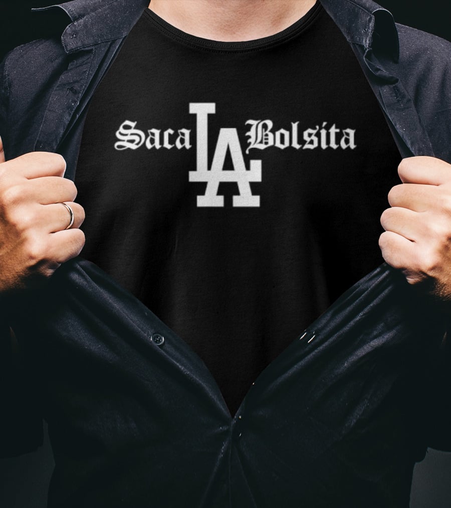 Los Angeles Dodgers Saca Bolsita LA Logo T-Shirt