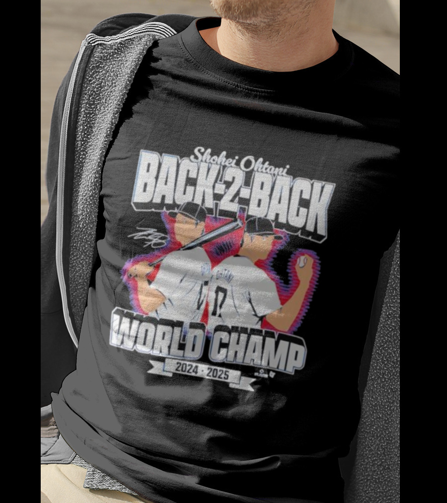 Shohei Ohtani Back-2-Back World Champ 2024 2025 T-Shirt