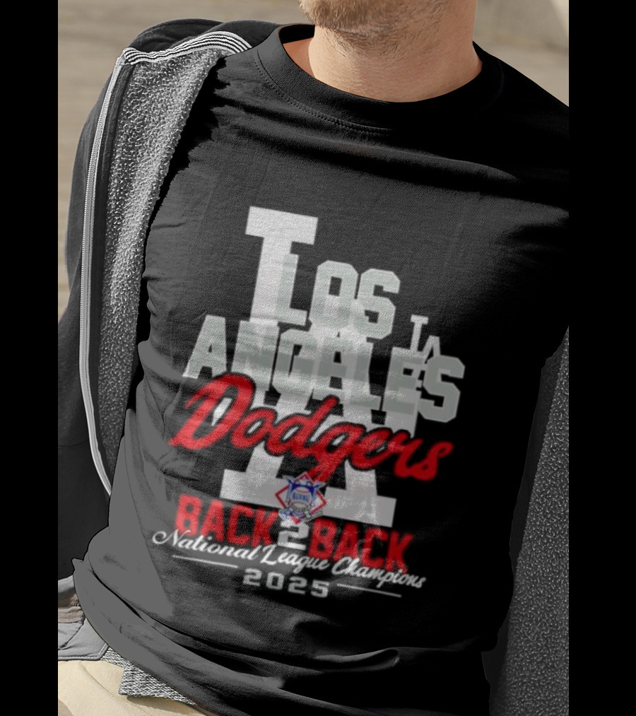 Los Angeles Dodgers Back 2 Back National League Champions 2025 T-Shirt