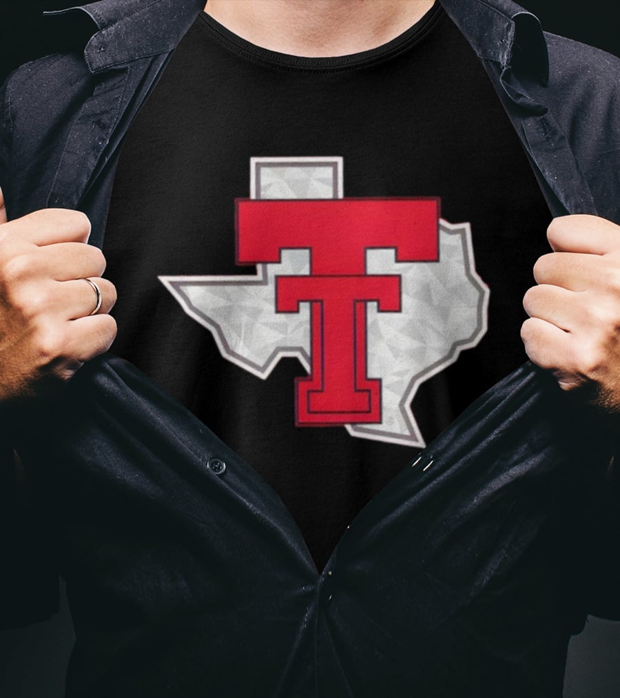 Texas Tech Red Raider Galvanized Pride State Emblem T-Shirt