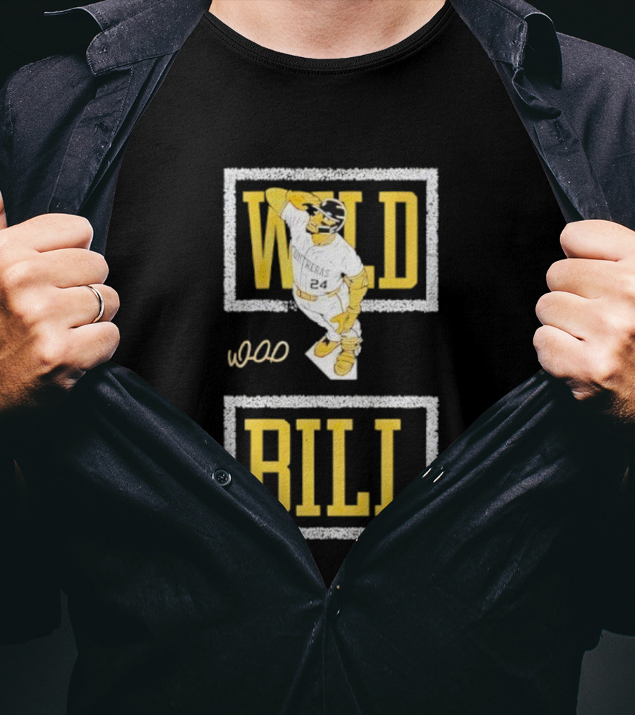 William Contreras Wild Bill Salute Milwaukee Brewers Baseball Signature T-Shirt