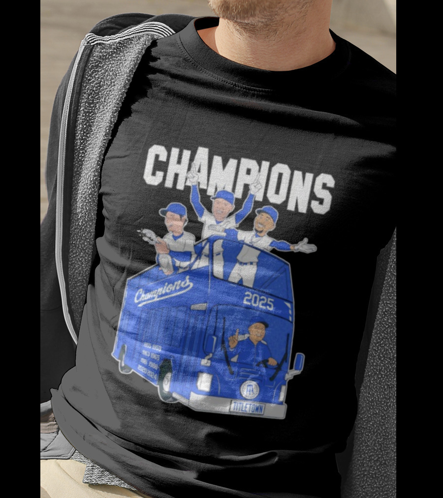 Los Angeles Dodgers Champions 2025 Yoshinobu Yamamoto Shohei Ohtani Mookie Betts Titletown T-Shirt