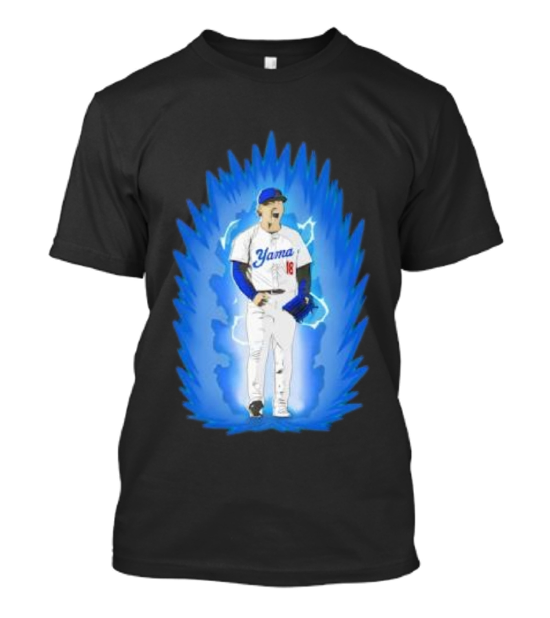 Yoshinobu Yamamoto Super Saiyan Yama 18 Los Angeles Dodgers T-Shirt