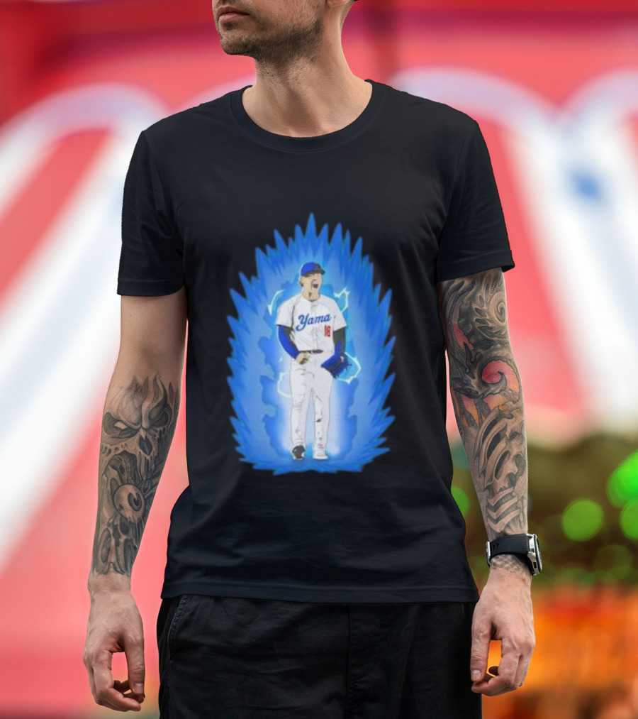 Yoshinobu Yamamoto Super Saiyan Yama 18 Los Angeles Dodgers T-Shirt