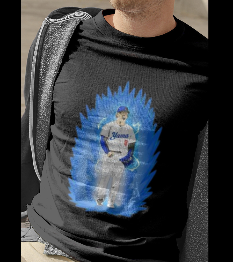 Yoshinobu Yamamoto Super Saiyan Yama 18 Los Angeles Dodgers T-Shirt