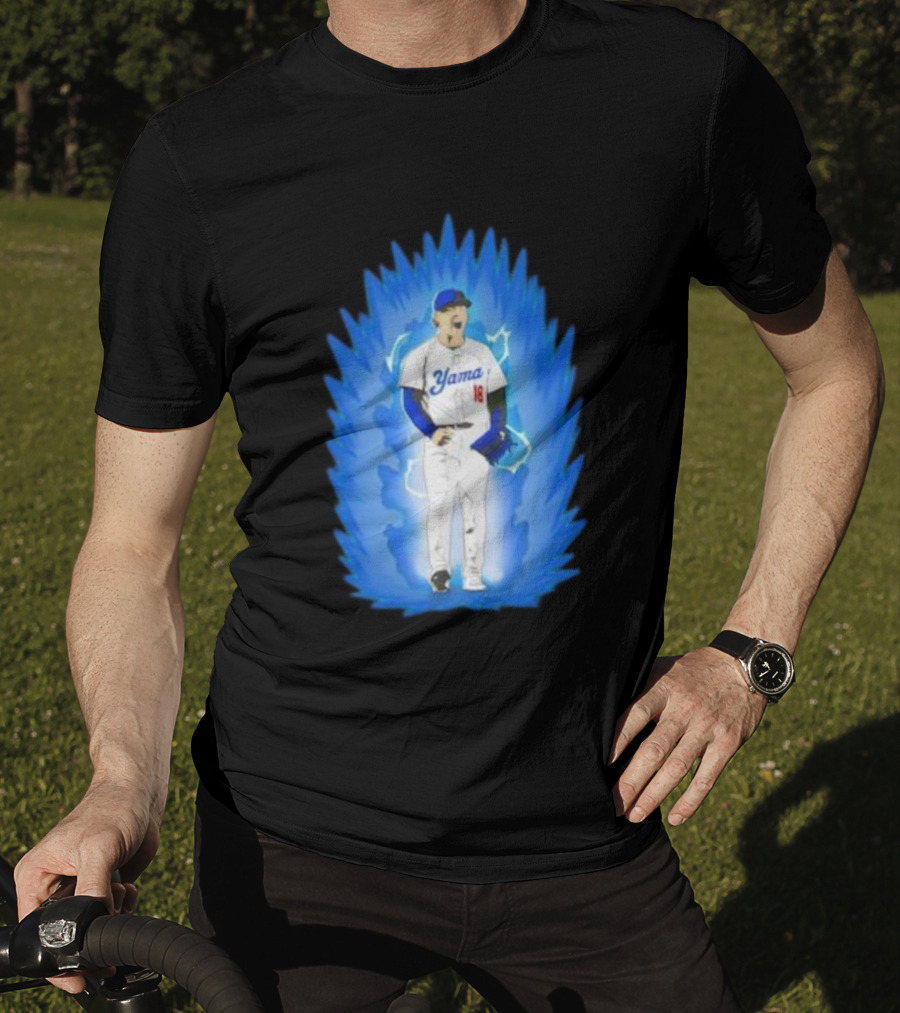 Yoshinobu Yamamoto Super Saiyan Yama 18 Los Angeles Dodgers T-Shirt