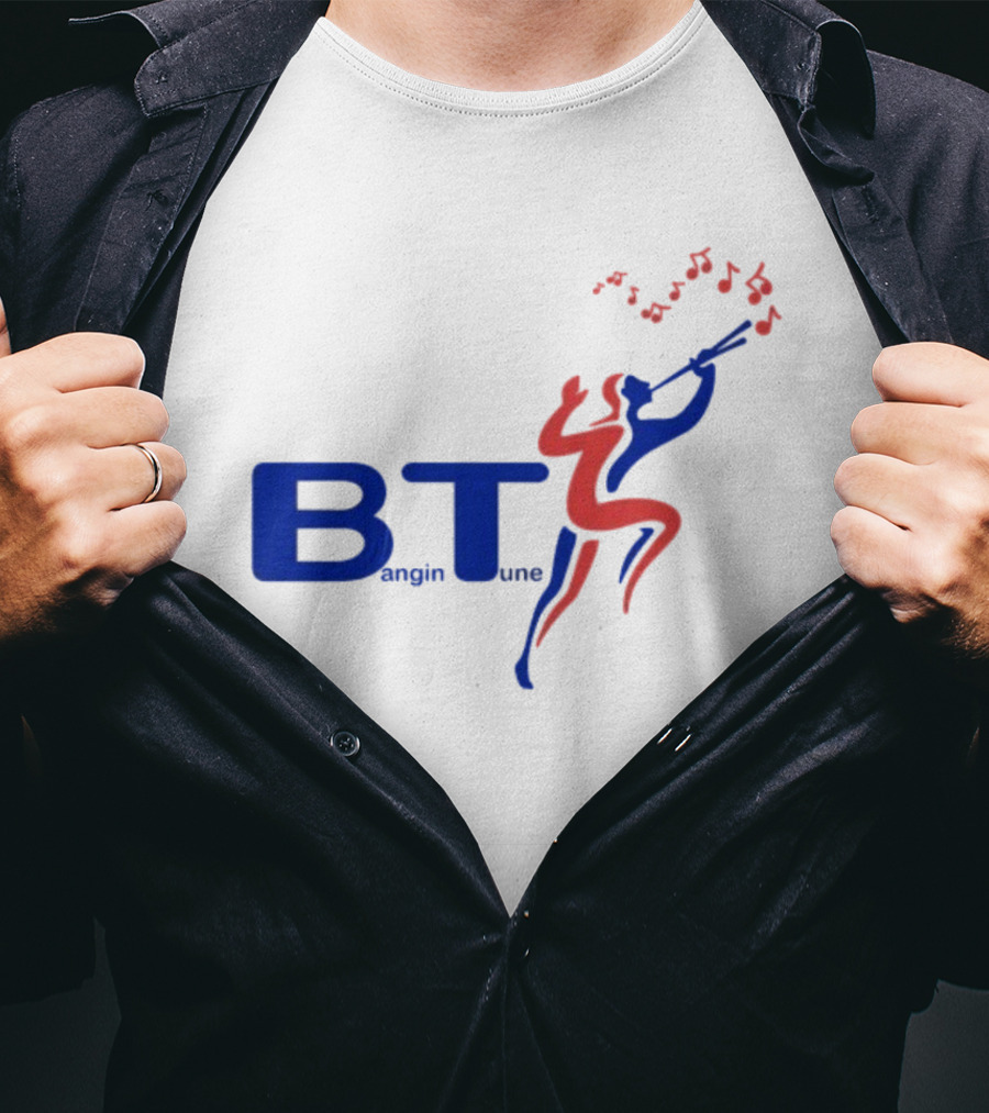 BT Bangin Tune Music Notes Jazz Player T-Shirt