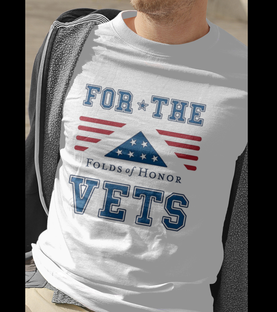 For The Vets Folds Of Honor Stars And Stripes Tribute T-Shirt