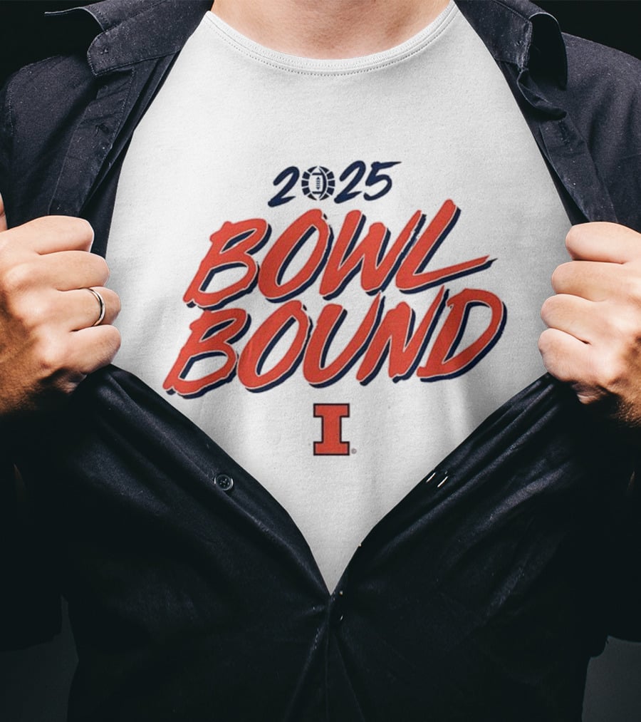 2025 Bowl Bound Illinois Fighting Illini Football T-Shirt