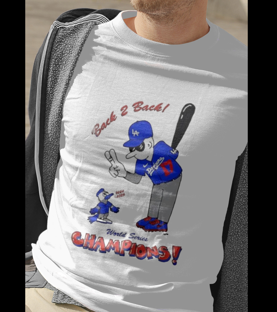LA Dodgers Toronto Blue Jays Back 2 Back Champions T-Shirt