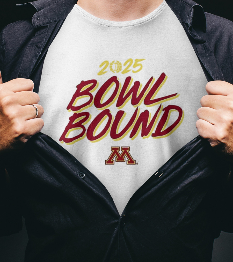 Minnesota Golden Gophers 2025 Bowl Bound Football T-Shirt