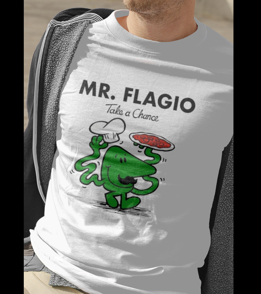Mr. Flagio Take A Chance Chef Pizza T-Shirt
