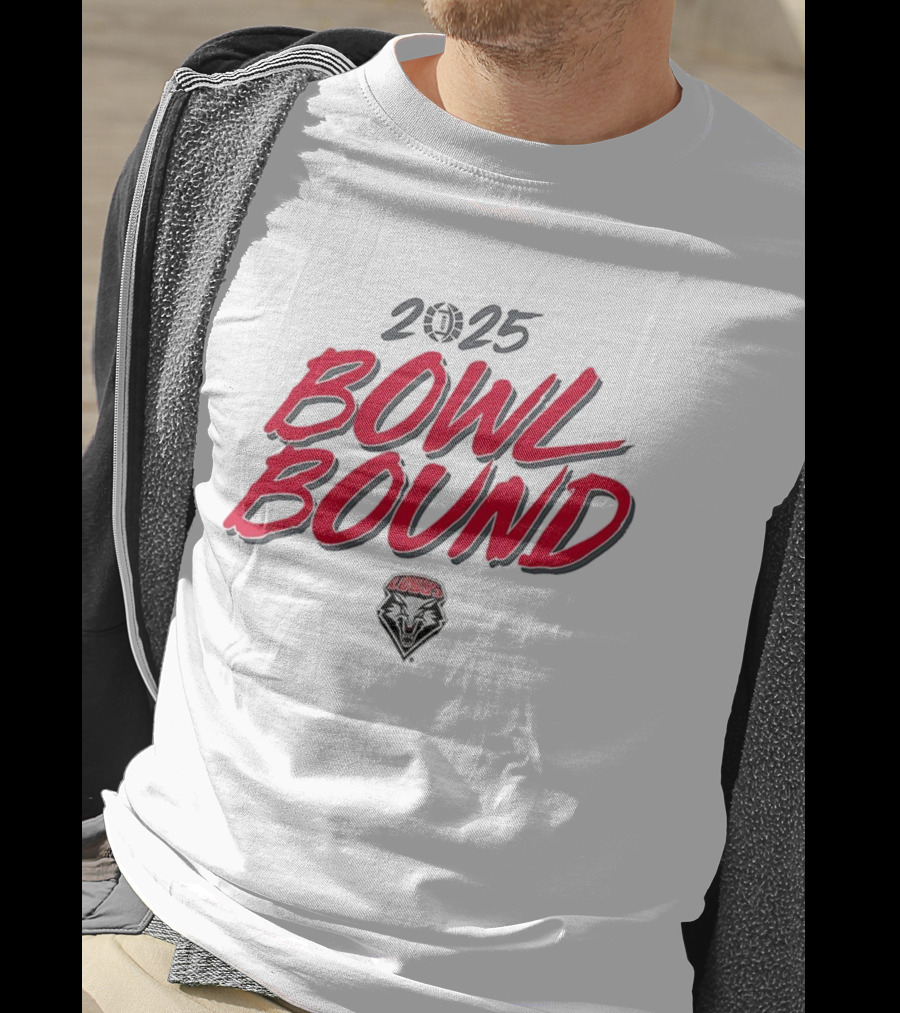 2025 Bowl Bound New Mexico Lobos Football T-Shirt
