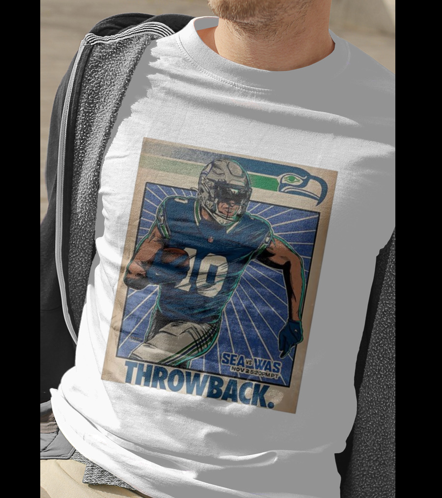 Seattle Seahawks Vs Washington Commanders Nov 2 Throwback NFL 2025 T-Shirt