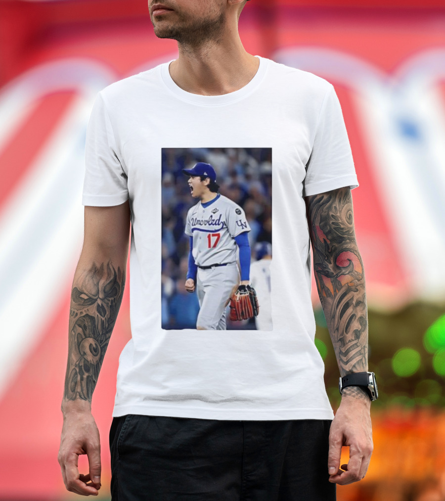 Shohei Ohtani Uncoded LA Player Number 17 T-Shirt