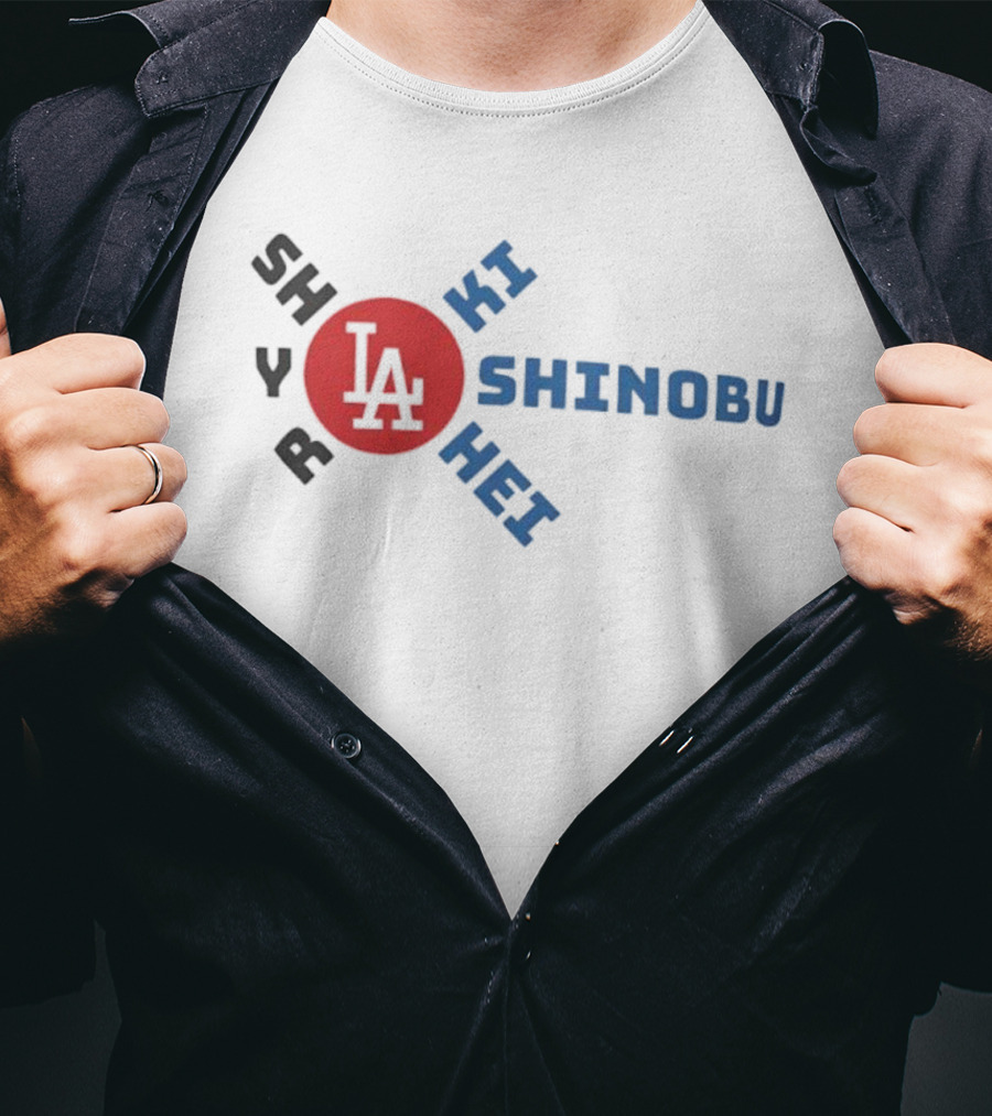 Shohei Roki Shinobu Hei LA Japan Baseball T-Shirt