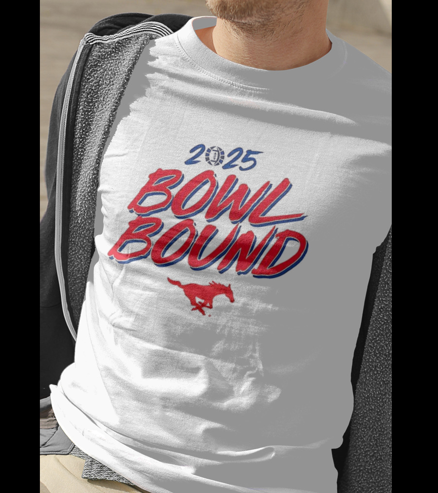 SMU Mustangs 2025 Bowl Bound Football Team Spirit T-Shirt