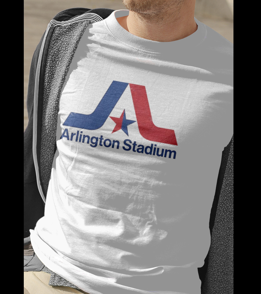 Texas Rangers Arlington Stadium Vintage Star Emblem T-Shirt