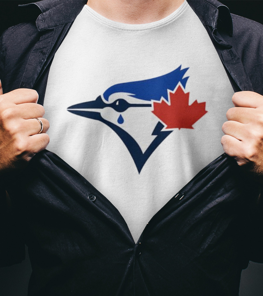 Toronto Blue Jays Maple Leaf Logo With Tear Drop T-Shirt