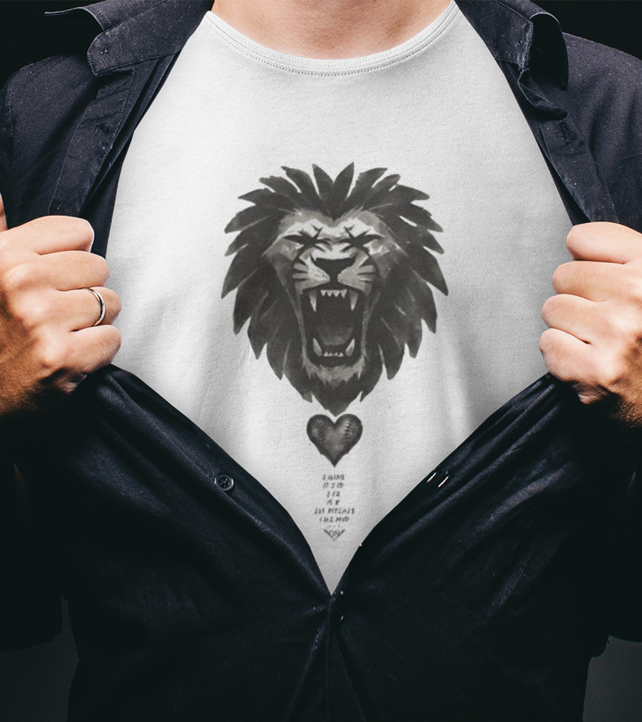 WS MVP Heart Of A Lion LA Baseball Collection T-Shirt
