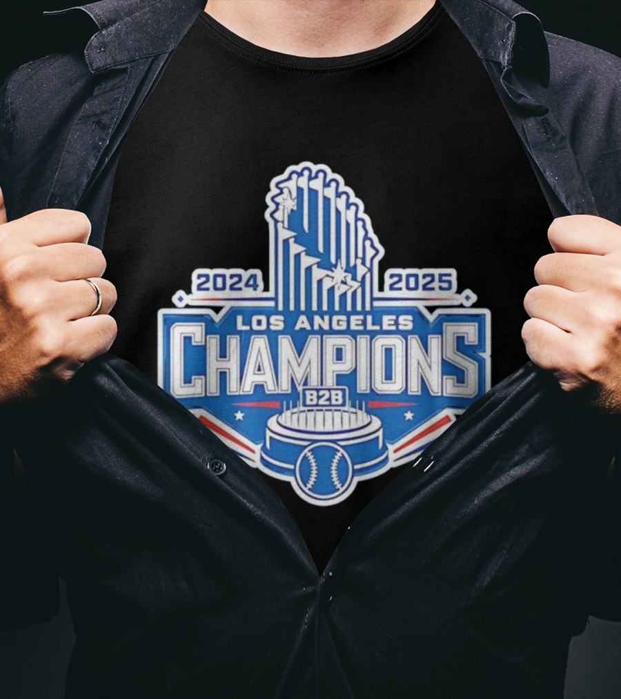 2024 2025 Los Angeles B2B Champions Baseball Cup T-Shirt