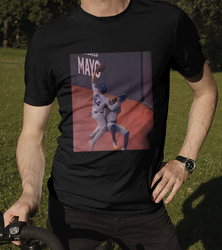 Andy Pages 2025 Game-Saving Catch Baseball Action Moment T-Shirt