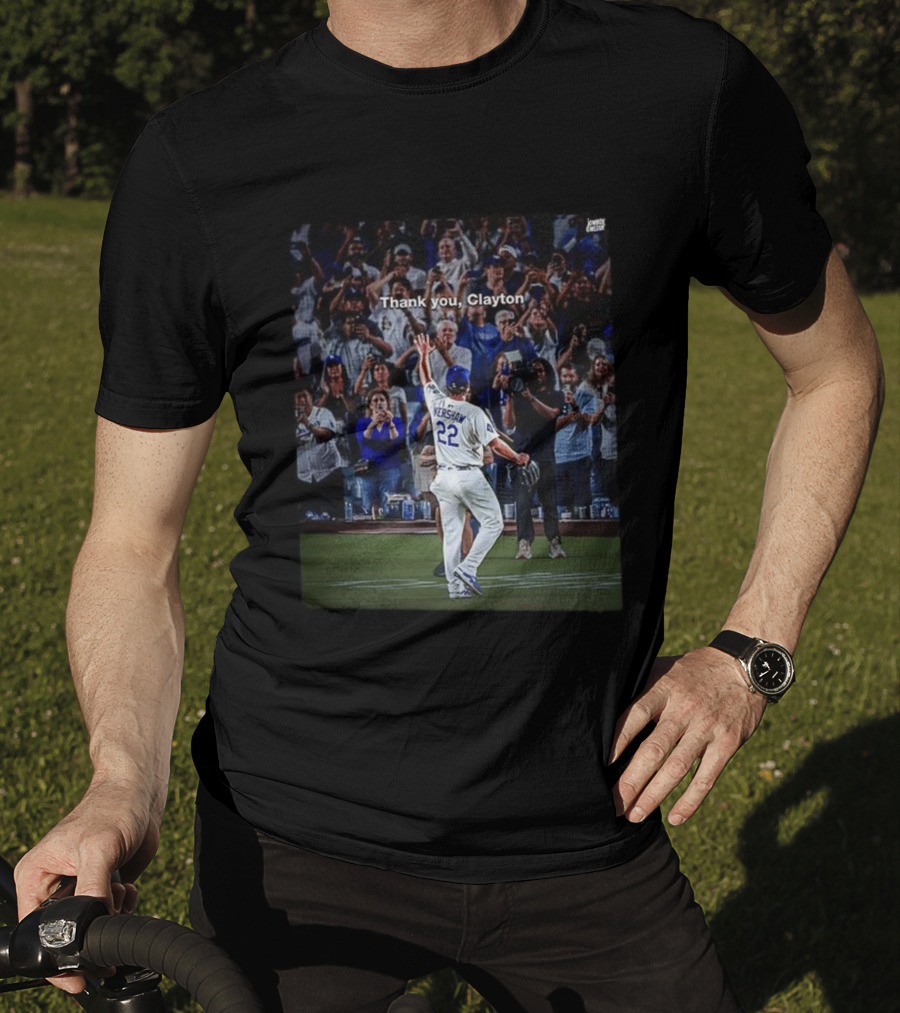 Thank You Clayton Kershaw 22 Crowd Tribute T-Shirt