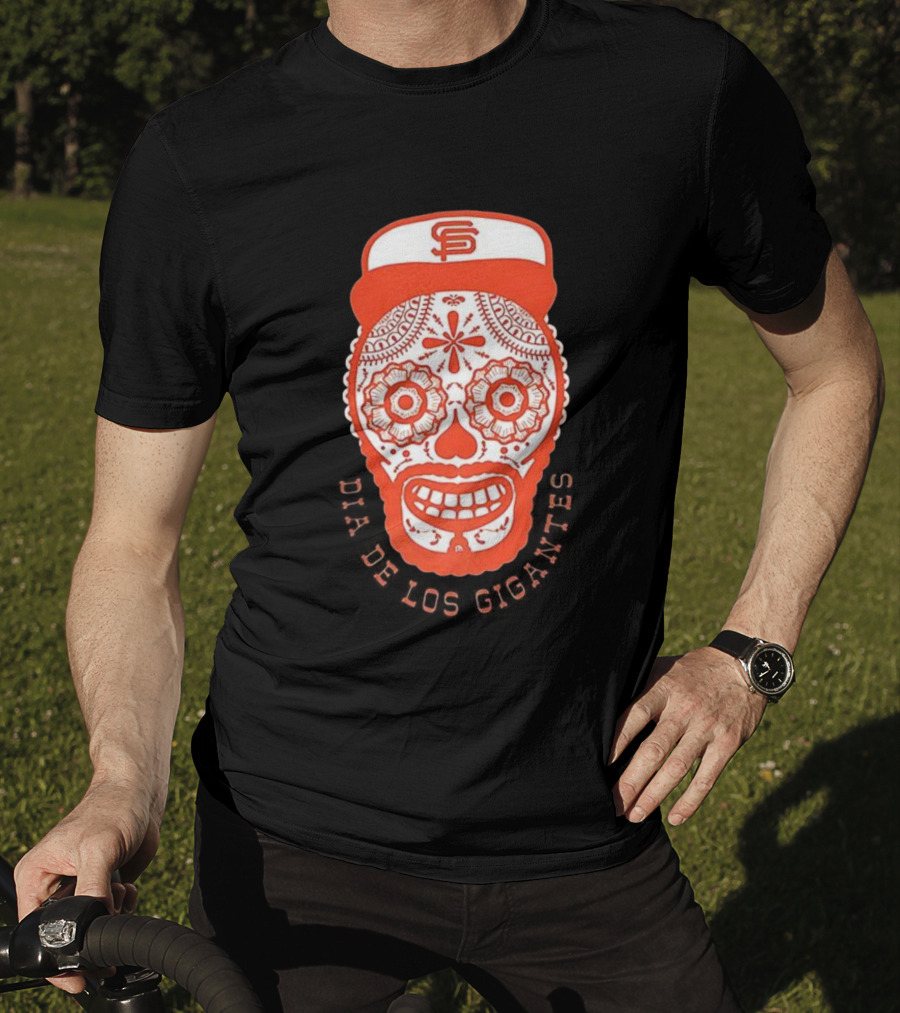 Dia De Los Gigantes San Francisco Skull Cap MLB Celebration T-Shirt