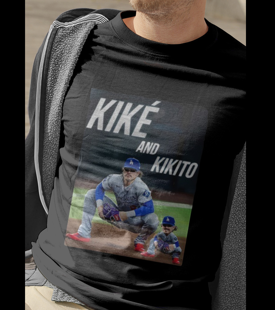 Dodgers Kiké And Kikito Photo T-Shirt