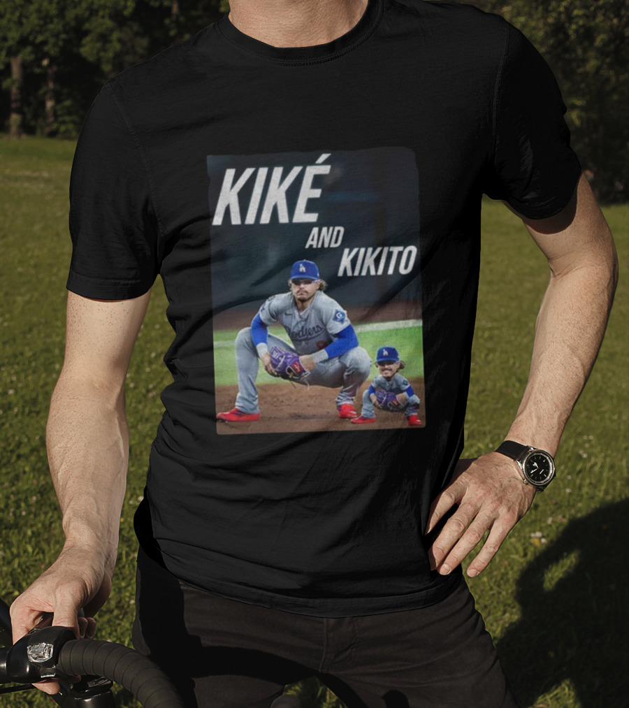 Dodgers Kiké And Kikito Photo T-Shirt