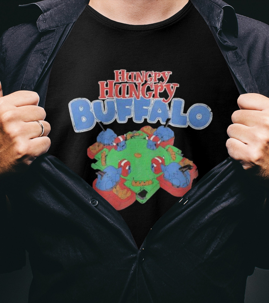 Hungry Hungry Buffalo Board Game Parody Buffalo Bills Fans T-Shirt