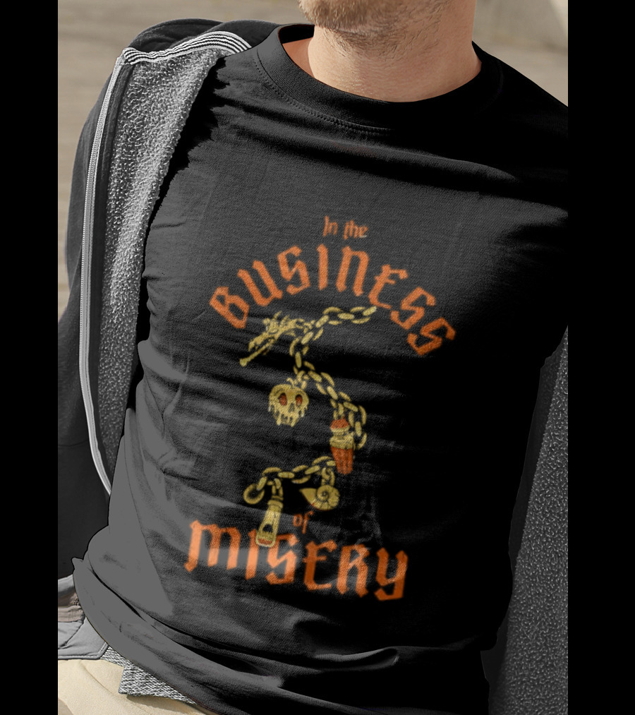 In The Business Of Misery Chain With Charms T-Shirt