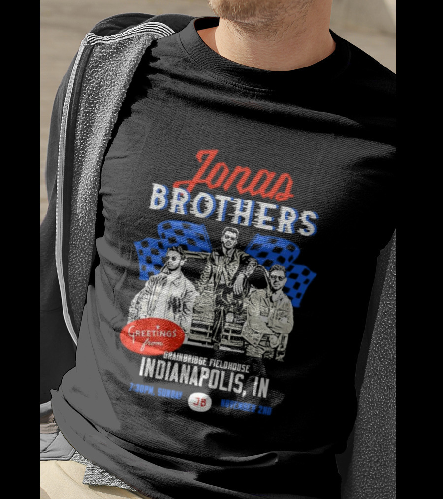 Greetings From Jonas Brothers Indianapolis IN Sunday JB Your Hometown T-Shirt
