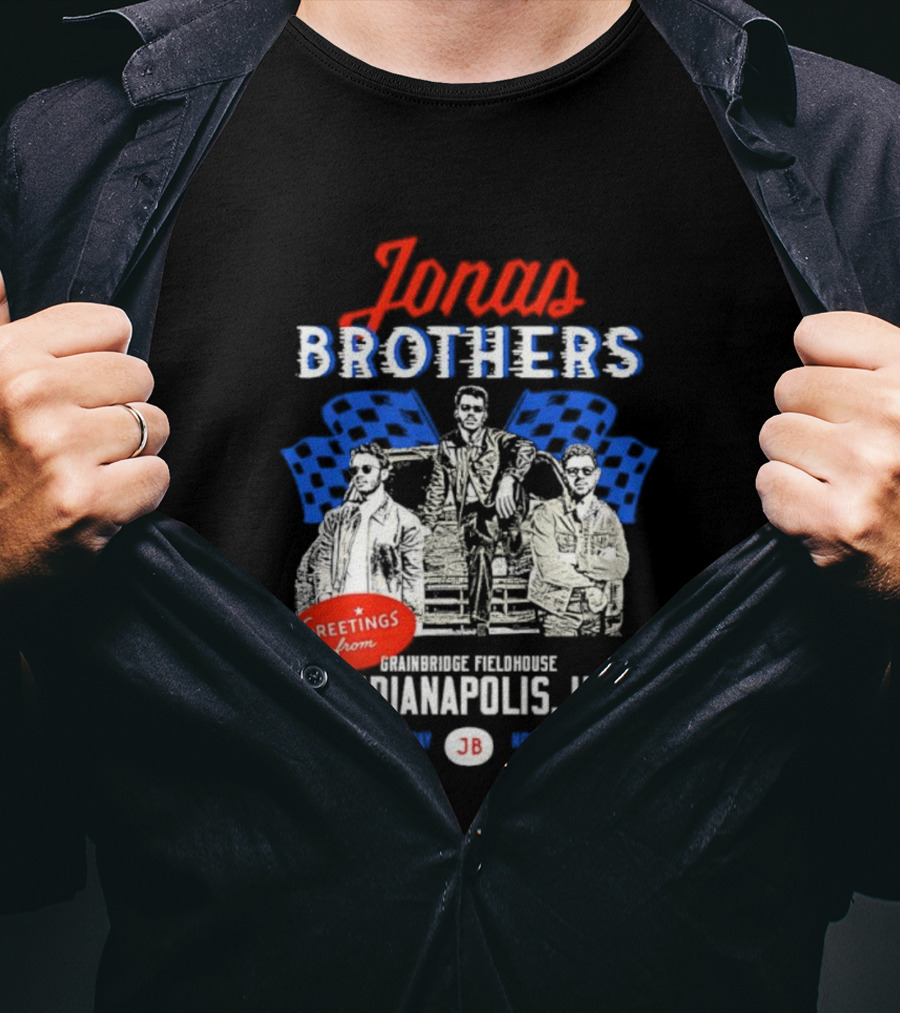 Greetings From Jonas Brothers Indianapolis IN Sunday JB Your Hometown T-Shirt