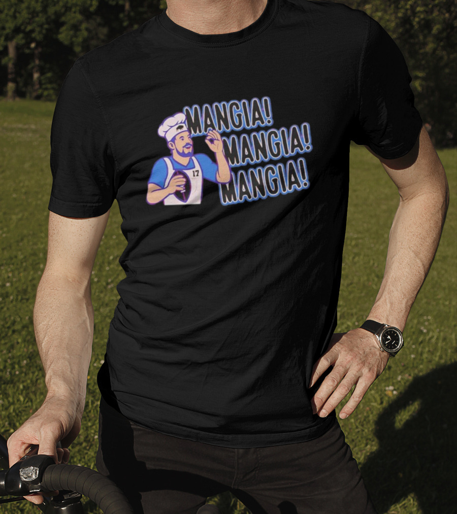 Mangia Mangia Mangia Chef Number 17 Player Football Buffalo T-Shirt