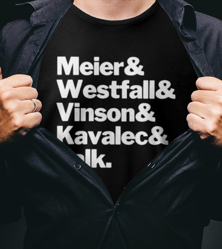 Meier Westfall Vinson Kavalec Falk Team Names Collaboration T-Shirt