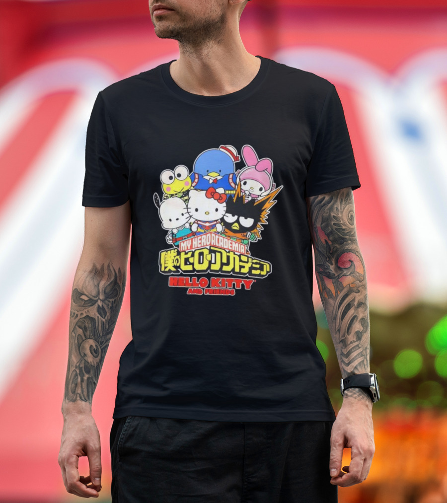 My Hero Academia Boku No Hiro Akademia Hello Kitty And Friends T-Shirt