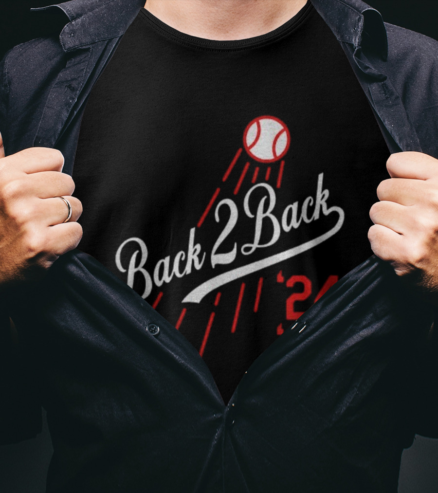 Back 2 Back 2024 2025 Los Angeles Dodgers Champions T-Shirt
