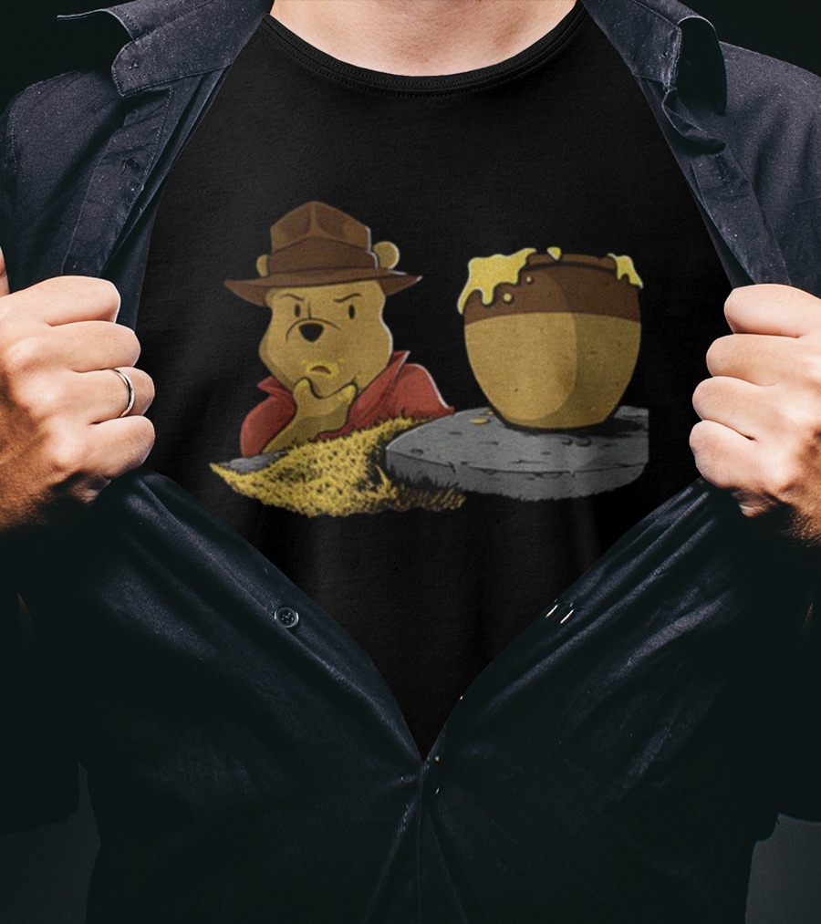 Winnie The Pooh Indiana Jones Raider Of The Bad Honey Adventure T-Shirt